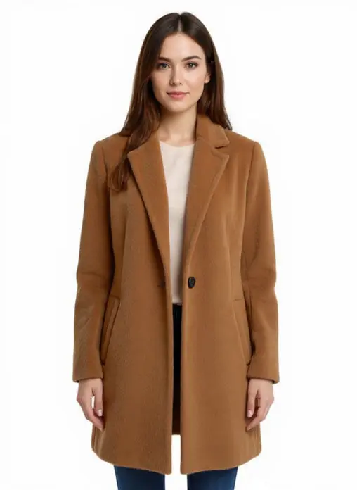 Saco Estilo Trench "Camel"