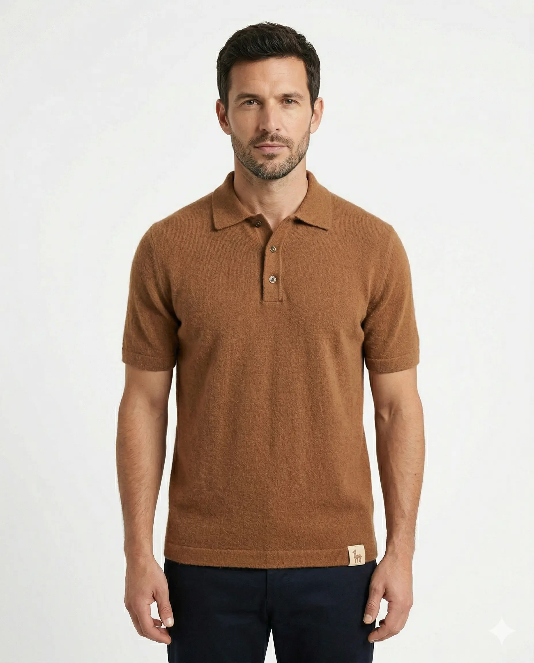 Polo Knit "Autumn" Brown