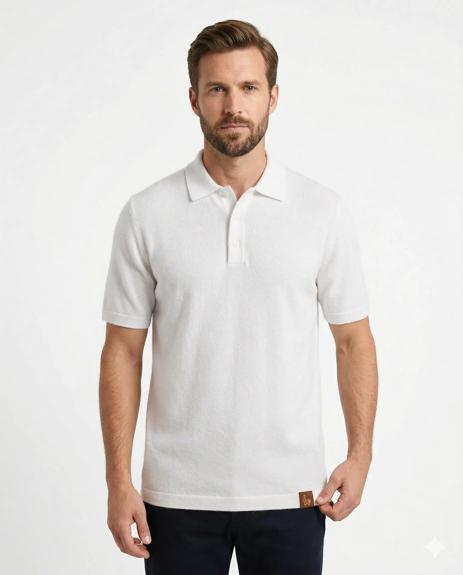 Polo Knit "Pure White"